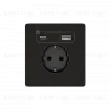 Розетка с заземлением со шт. с USB А+С 20Вт Systeme Electric Systeme Infinity Полярная ночь FSE001032 FSE001032 - 1
