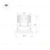 Встраиваемый светильник Arlight DL-VEILA-R63-8W Warm3000 (Черный RAL9005, A44x46 deg, 230V) (IP20 Металл) 065563 065563 - 8