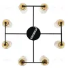 Потолочная люстра Arte Lamp Leo A7027PL-8BK A7027PL-8BK - 7