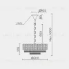 Подвесная люстра Modelux ML.7092.600 GD ML.7092.600 GD - 8