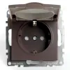 Розетка 1-местная с защитной шторкой Stekker Катрин GLS16-7112-04 49029 49029 - 1