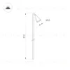 Ландшафтный светильник Arlight KT-HAREBELL-BOLL-H850-3W Warm3000 (BK, 40 deg, 24V) 050689 050689 - 2