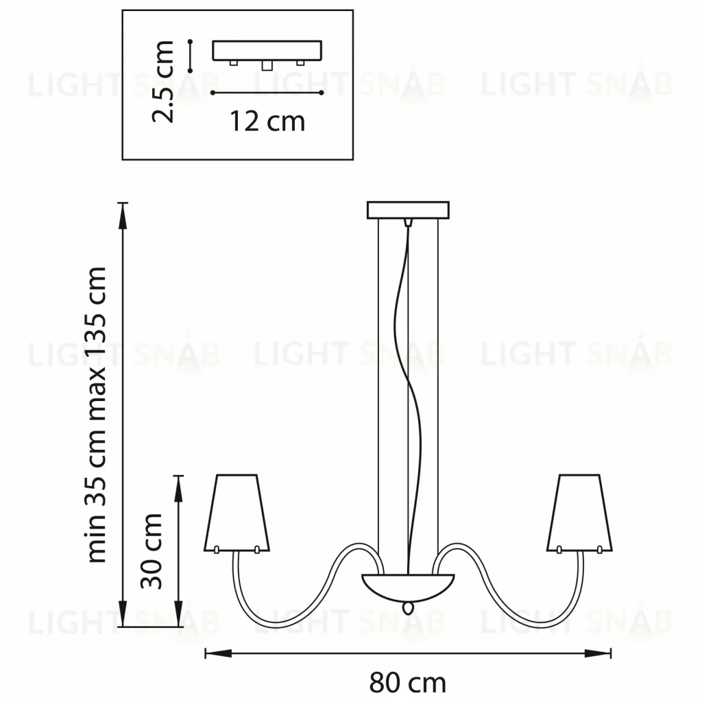 Подвесная люстра Lightstar Diafano 758084 758084