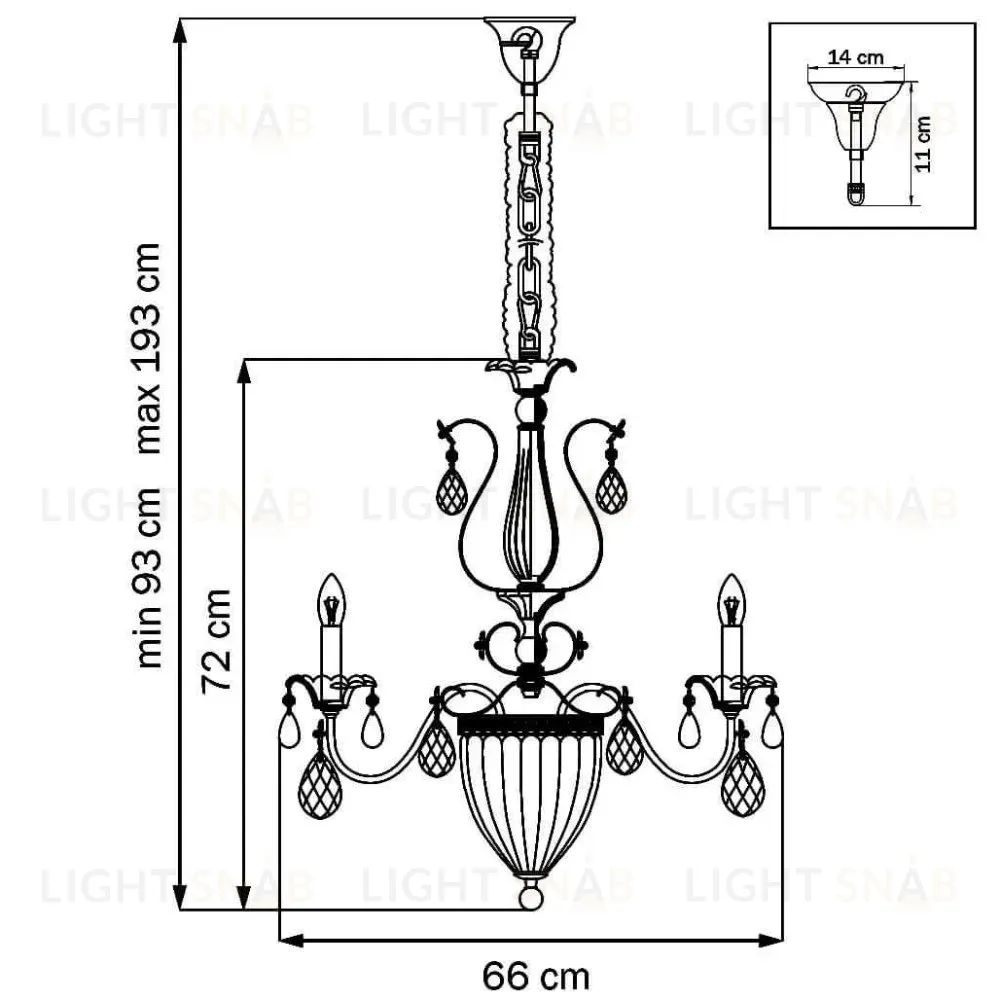 Подвесная люстра Lightstar Schon 790112 790112