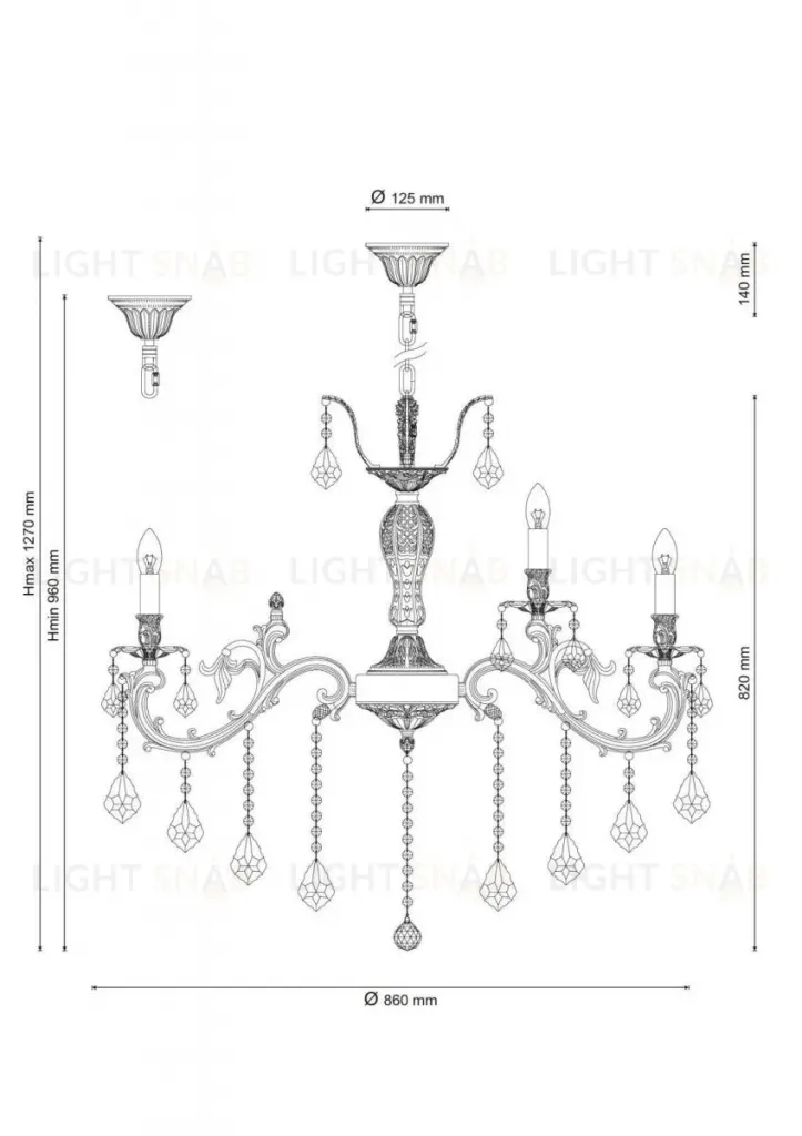 Подвесная люстра Lucia Tucci Barletta 122.10.5 Antique Barletta 122.10.5 Antique