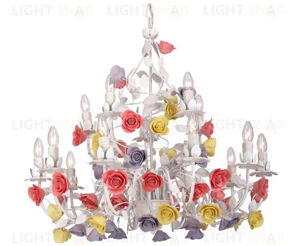 Подвесная люстра Lucia Tucci Fiori Di Rose 185.10.5 Fiori Di Rose 185.10.5