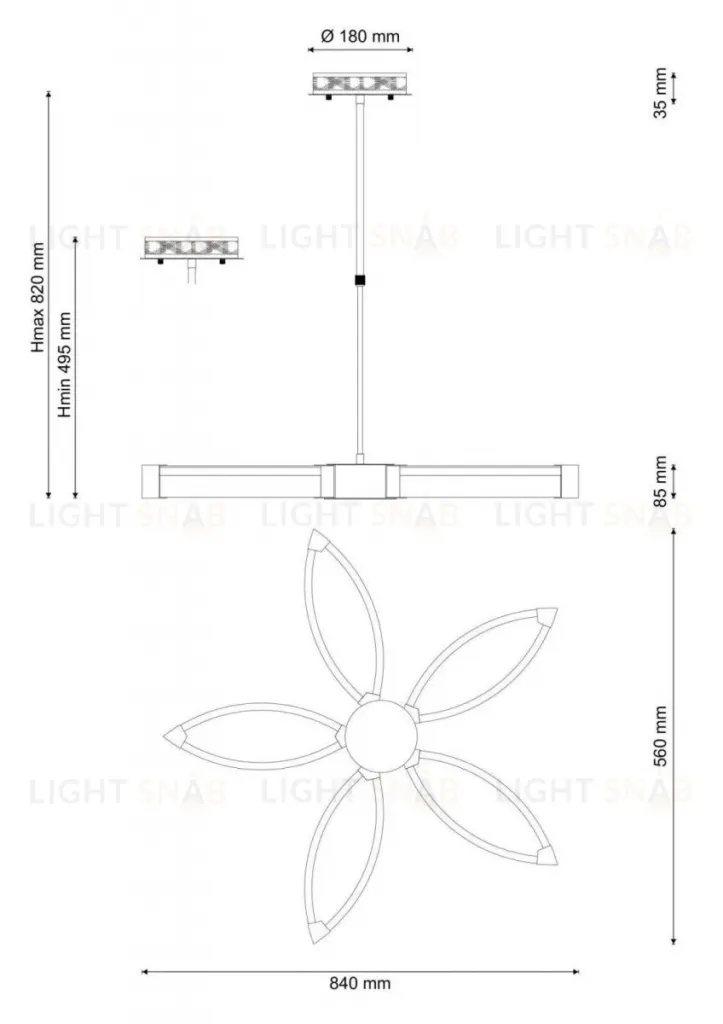 Подвесная люстра Lucia Tucci Modena 172.5 LED Modena 172.5 LED