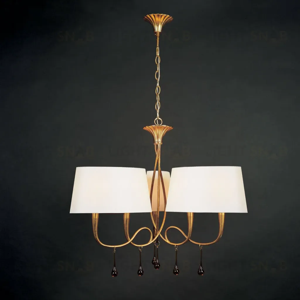 Подвесная люстра Mantra Paola Painted Gold 3540 3540