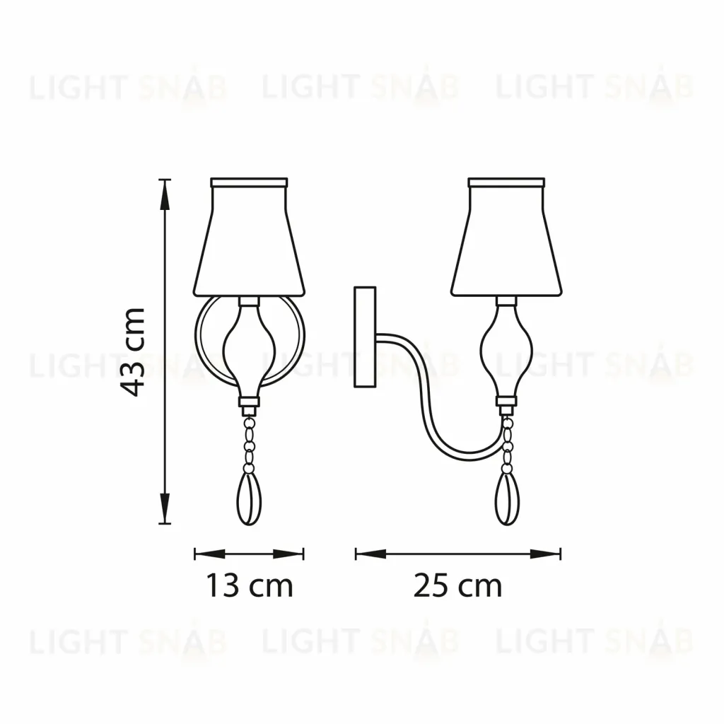 Бра Lightstar Escica 806610 806610