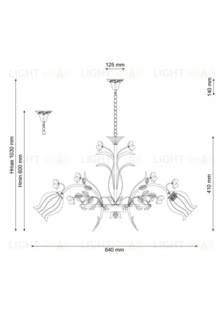 Подвесная люстра Lucia Tucci Fiori Di Rose 106.6 Fiori Di Rose 106.6
