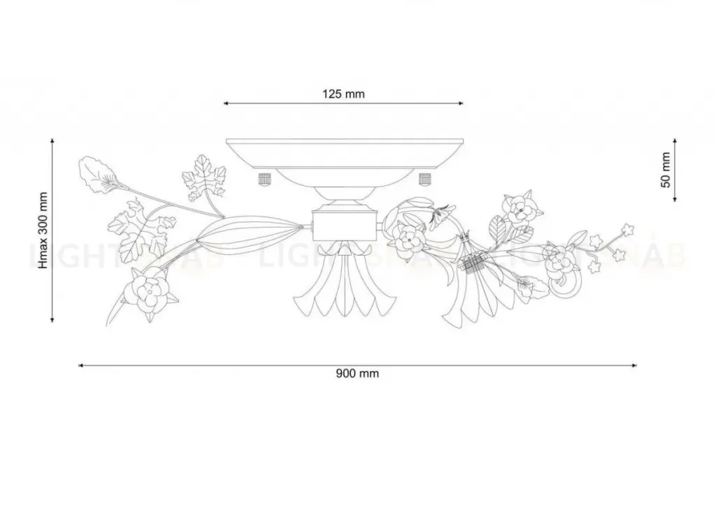 Потолочная люстра Lucia Tucci Fiori Di Rose 109.8.1 Fiori Di Rose 109.8.1