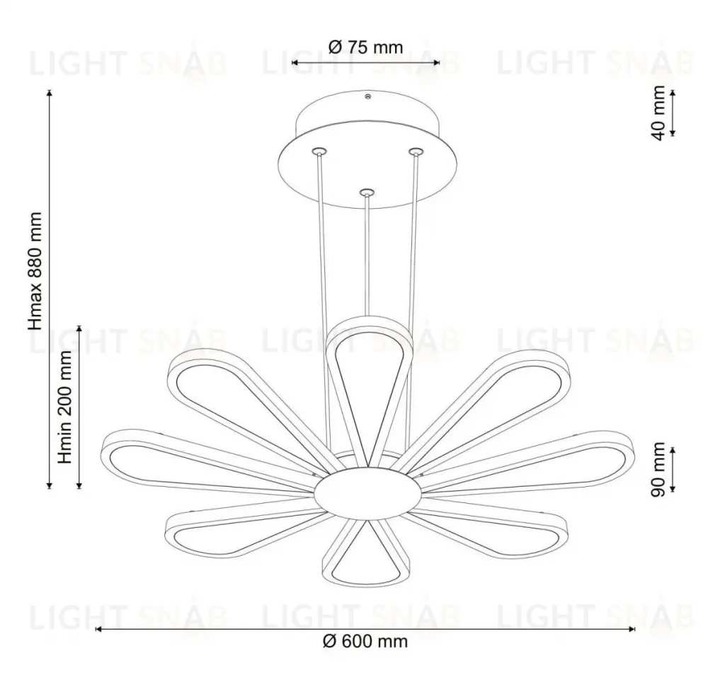 Подвесная люстра Lucia Tucci Miracoli 200.8 LED Miracoli 200.8 LED