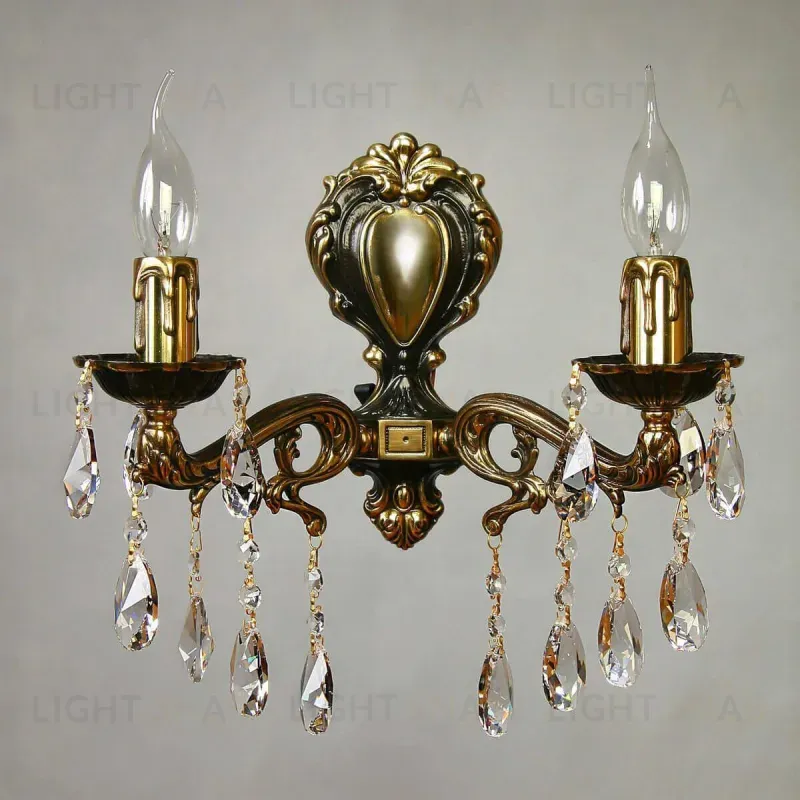 Бра Ambiente Leon 2128/2 PB Tear Drop 2128/2 PB Tear Drop