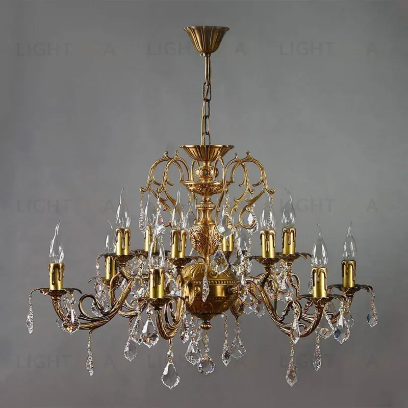 Подвесная люстра Ambiente Alicante 8888/6+6 AB Leaf Crystal 8888/6+6 AB Leaf Crystal