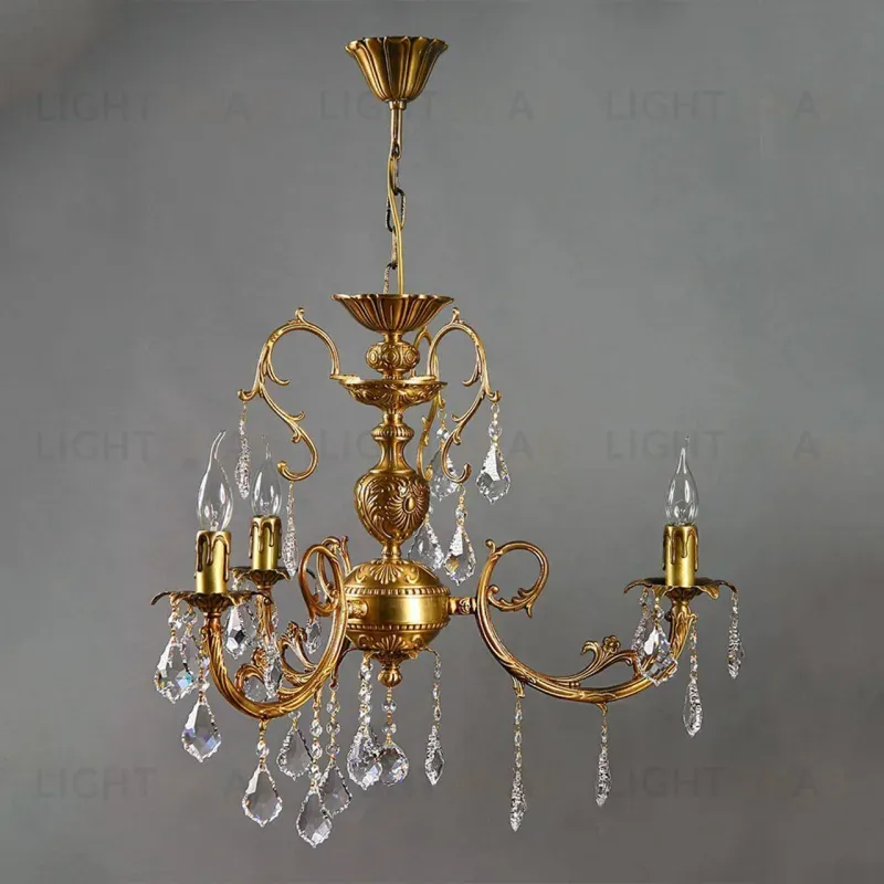 Подвесная люстра Ambiente Alicante 8888/3 AB Leaf Crystal 8888/3 AB Leaf Crystal