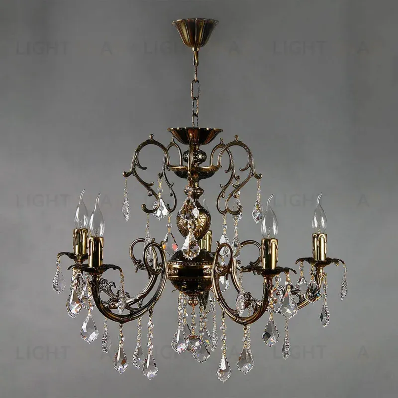 Подвесная люстра Ambiente Alicante 8888/5 PB Leaf Crystal 8888/5 PB Leaf Crystal
