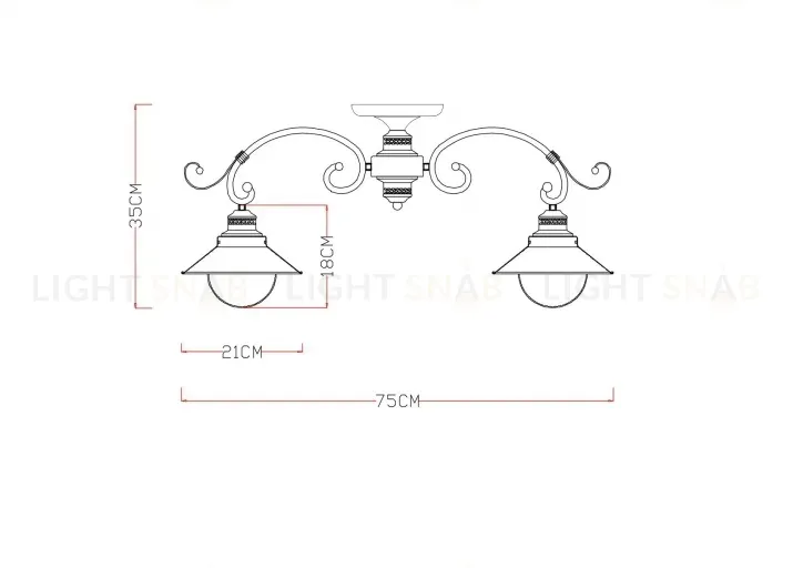 Потолочная люстра Arte Lamp 7 A4577PL-5CK A4577PL-5CK