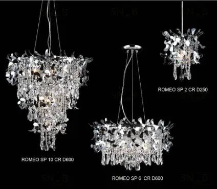 Подвесная люстра Crystal Lux Romeo SP10 Chrome D600 Romeo SP10 Chrome D600