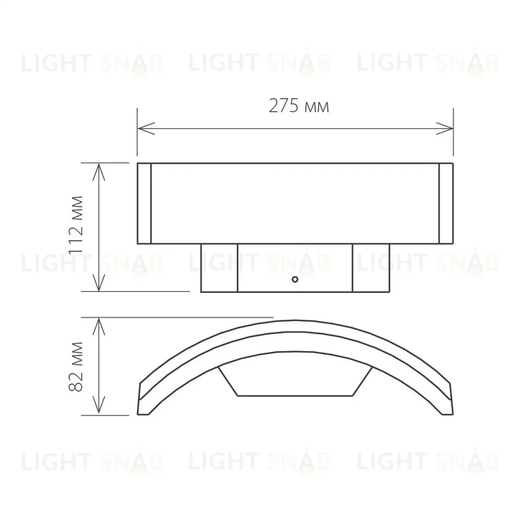 Уличный настенный светодиодный светильник Elektrostandard 1671 Techno LED Asteria D 4690389086120 4690389086120