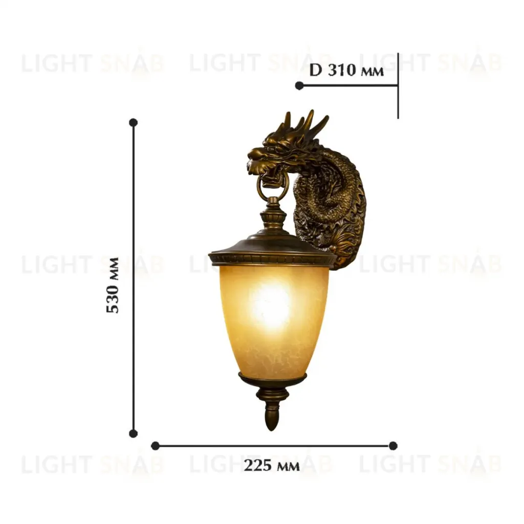 Уличный настенный светильник Favourite Dragon 1716-1W 1716-1W
