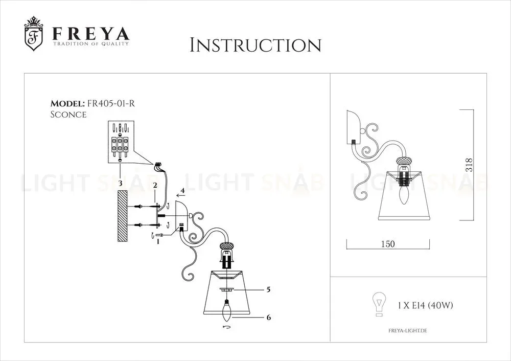 Бра Freya Driana FR2405-WL-01-BZ FR2405-WL-01-BZ