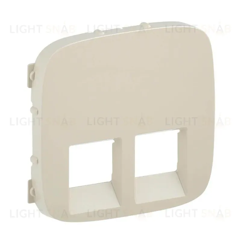 Лицевая панель Legrand Valena Allure розетки телефонной RJ-11/Ethernet RJ-45 слоновая кость 755426 755426