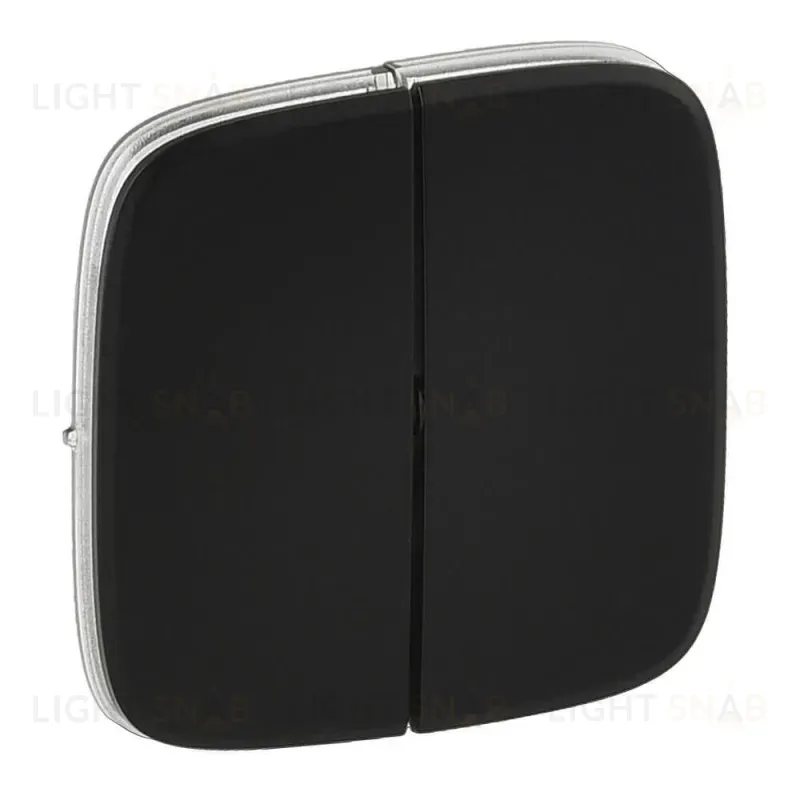 Лицевая панель Legrand Valena Allure выключателя двухклавишного антрацит 755028 755028