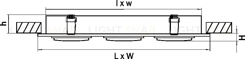 Встраиваемый светильник Lightstar Singo 011623 011623