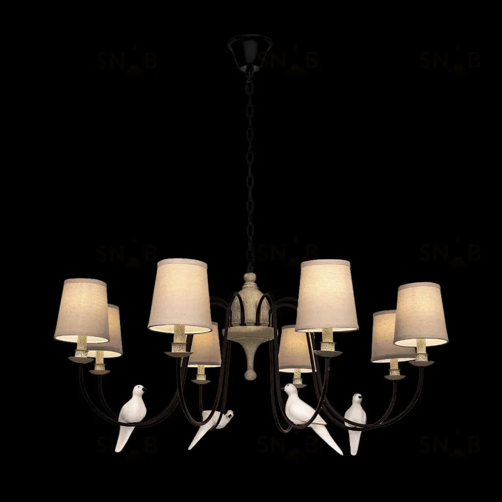 Подвесная люстра LOFT IT Birds Loft1029A-8 Loft1029A-8