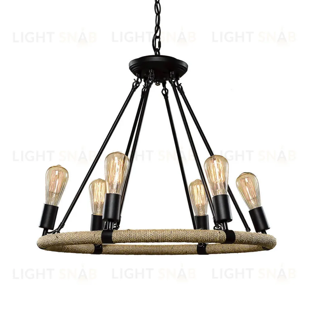 Подвесная люстра LOFT IT Rope filament Loft1861/6 Loft1861/6