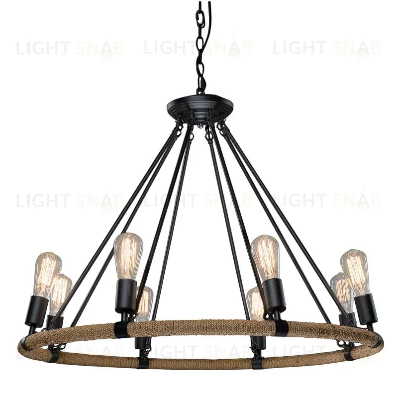 Подвесная люстра LOFT IT Rope filament Loft1861/8 Loft1861/8