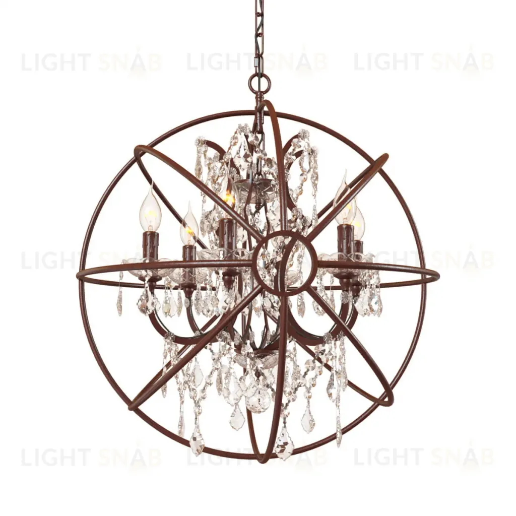 Подвесная люстра LOFT IT Foucaults orb crystal Loft1897/6 Loft1897/6
