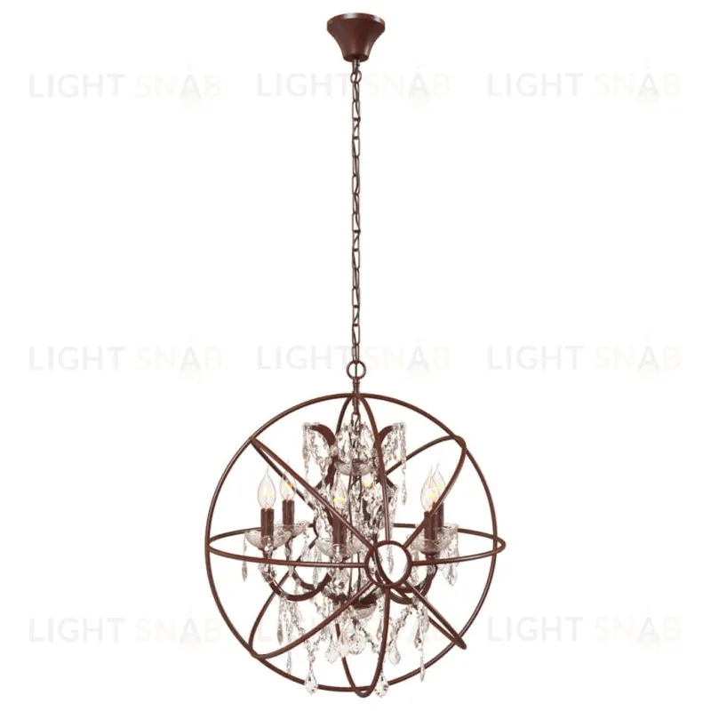 Подвесная люстра LOFT IT Foucaults orb crystal Loft1897/6 Loft1897/6