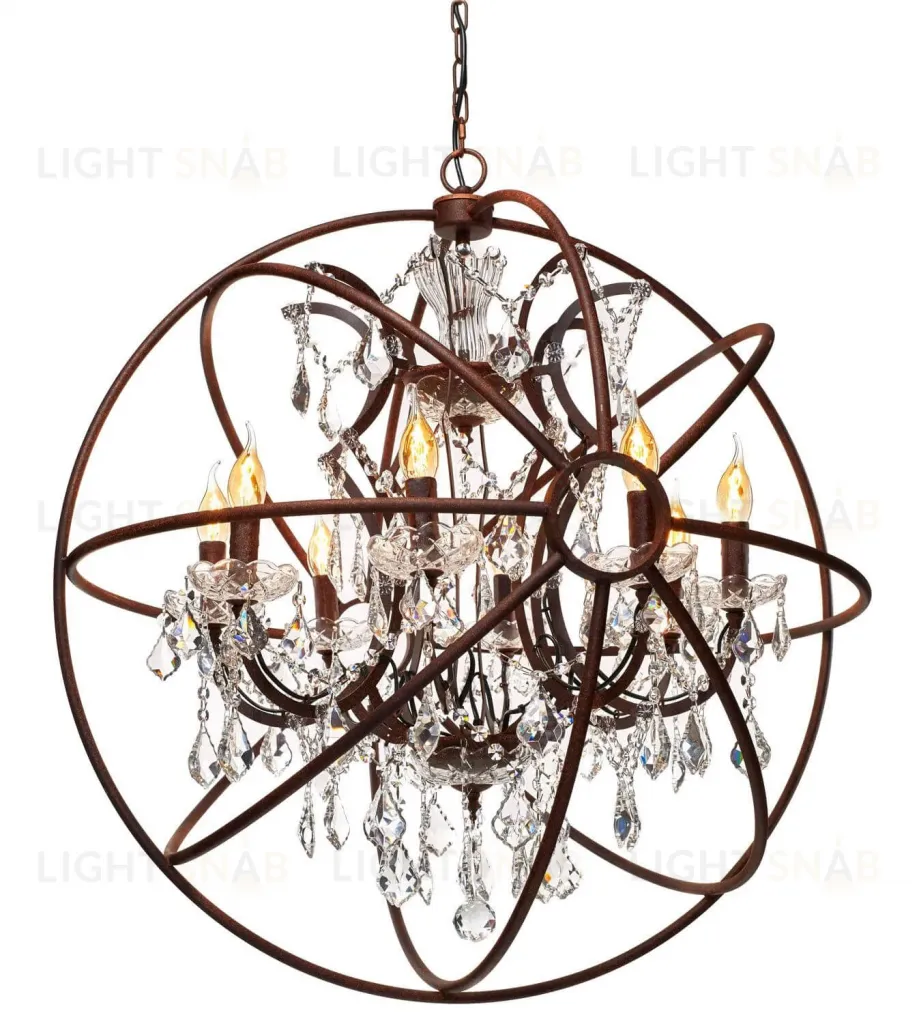 Подвесная люстра LOFT IT Foucaults orb crystal Loft1897/6 Loft1897/6