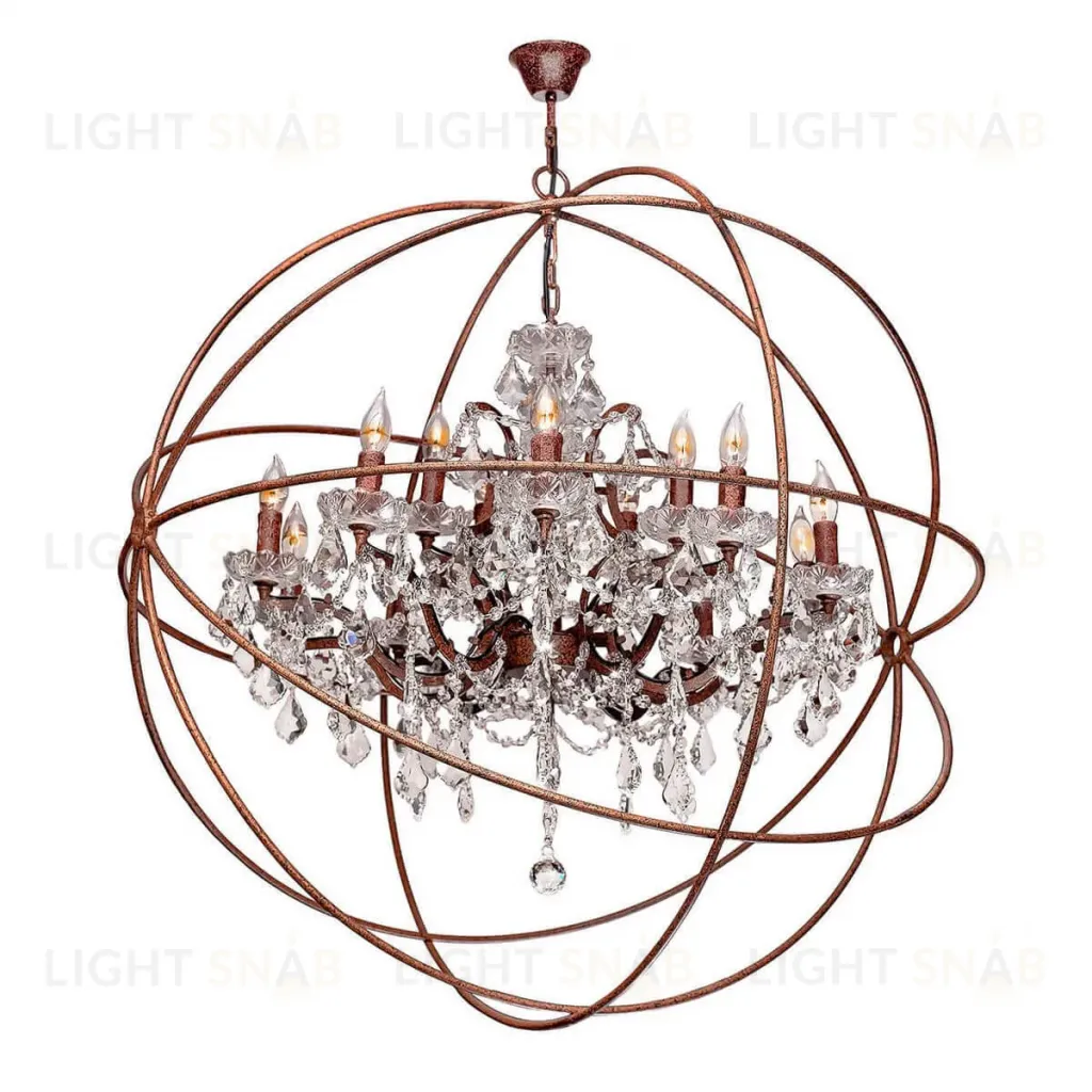 Подвесная люстра LOFT IT Foucaults orb crystal Loft1897/15 Loft1897/15