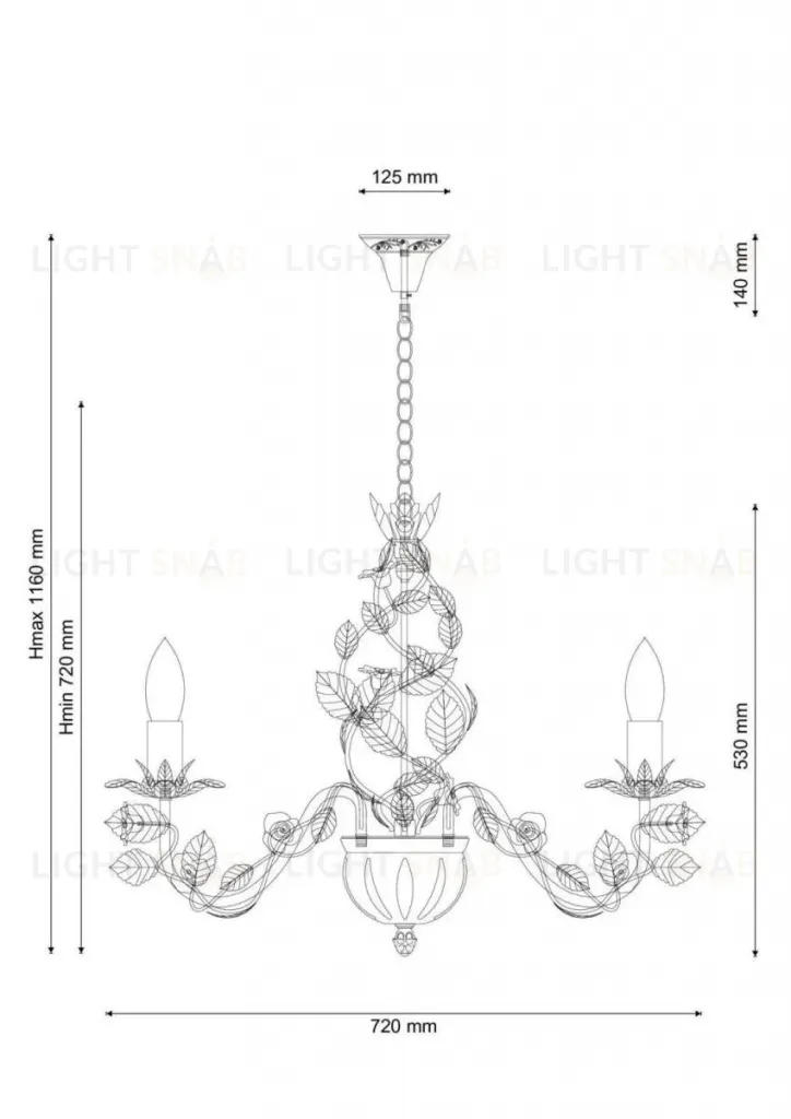 Подвесная люстра Lucia Tucci Fiori Di Rose 185.8 Fiori Di Rose 185.8