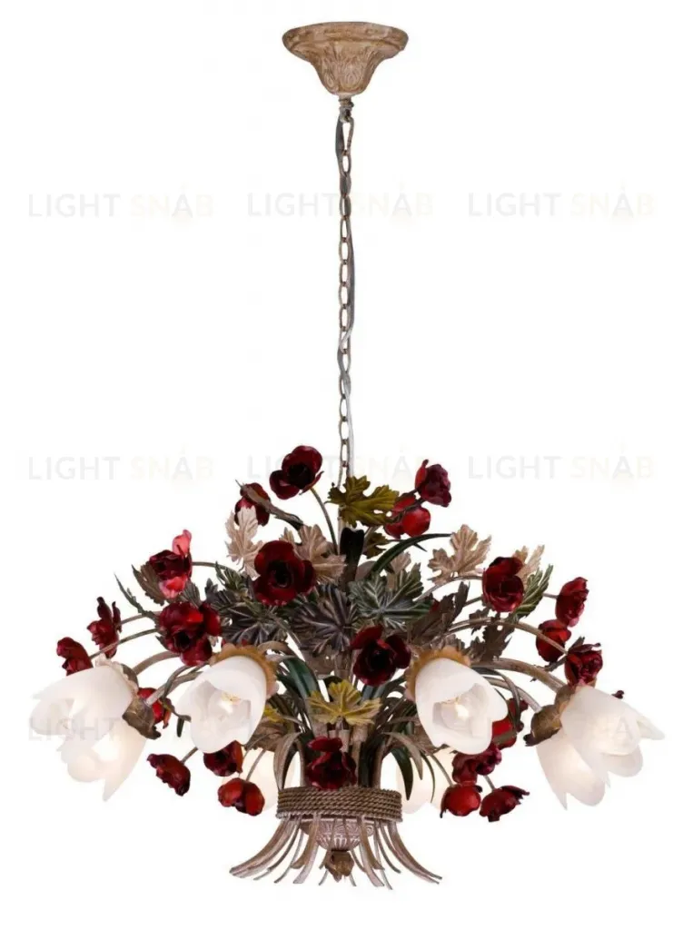 Подвесная люстра Lucia Tucci Fiori Di Rose 1760.8 Fiori Di Rose 1760.8