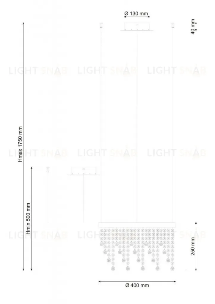 Подвесной светодиодный светильник Lucia Tucci Eclipse 1671.1 D400 Led Eclipse 1671.1 D400 Led