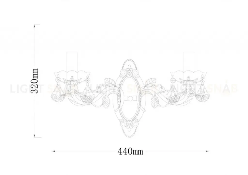 Бра Lucia Tucci Fiori Di Rose W1770.2 Fiori Di Rose W1770.2
