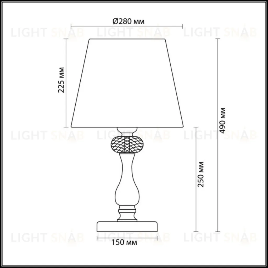 Настольная лампа Odeon Light Aurelia 3390/1T 3390/1T