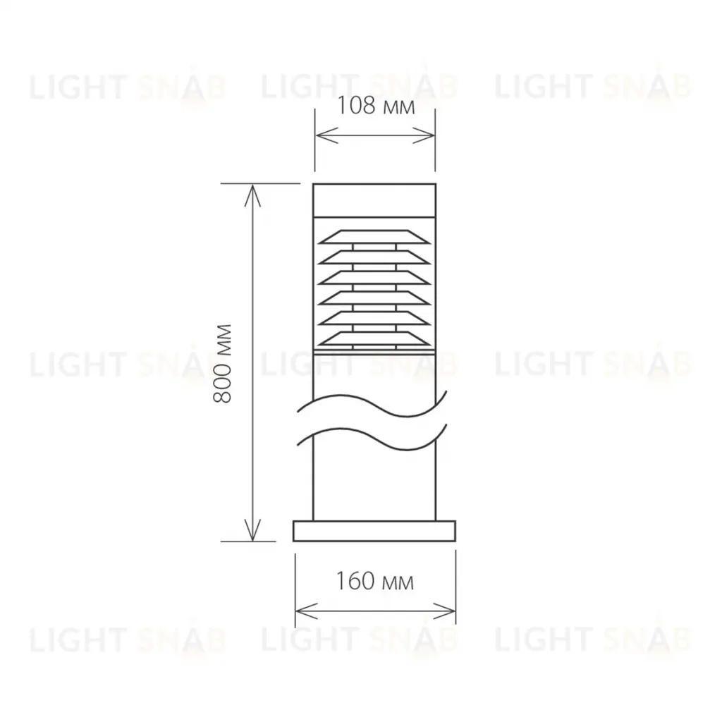 Уличный светильник Elektrostandard 1507 Techno черный 4690389083051 4690389083051