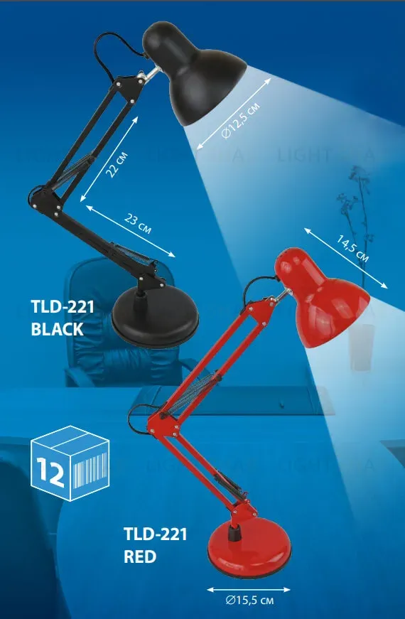 Настольная лампа (UL-00002121) Uniel TLI-221 Red E27 TLI-221 Red E27