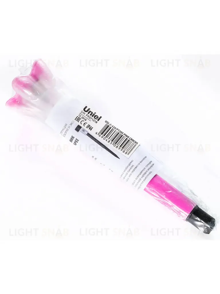 Светильник на солнечных батареях (UL-00001762) Uniel Promo USL-C-420/PT305 Pink Crocus USL-C-420/PT305 Pink Crocus