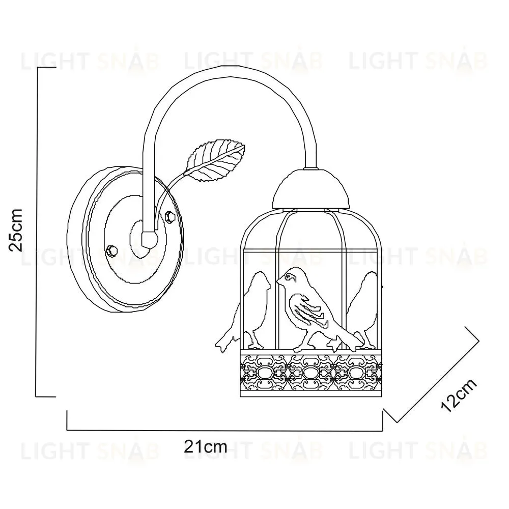 Бра Arte Lamp Cincia A5090AP-1WG A5090AP-1WG