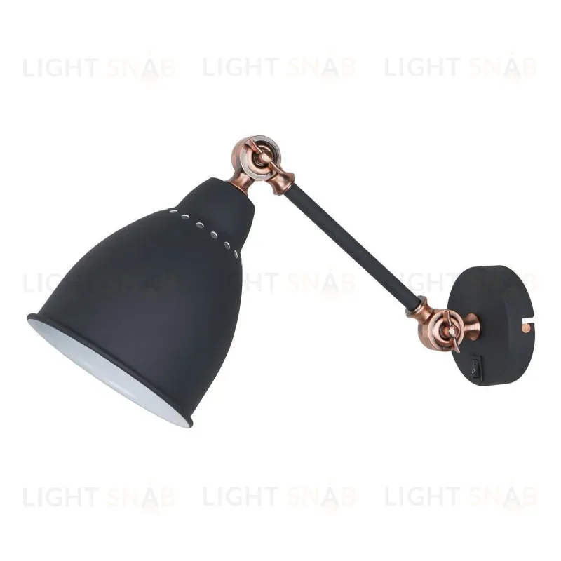 Спот Arte Lamp Braccio A2054AP-1BK A2054AP-1BK
