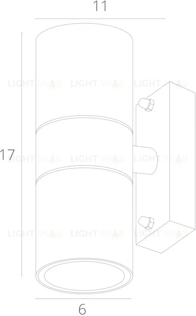 Уличный настенный светильник Arte Lamp Sonaglio A3302AL-2WH A3302AL-2WH