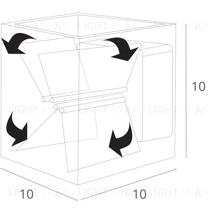 Уличный настенный светодиодный светильник Arte Lamp Rullo A1414AL-1WH A1414AL-1WH
