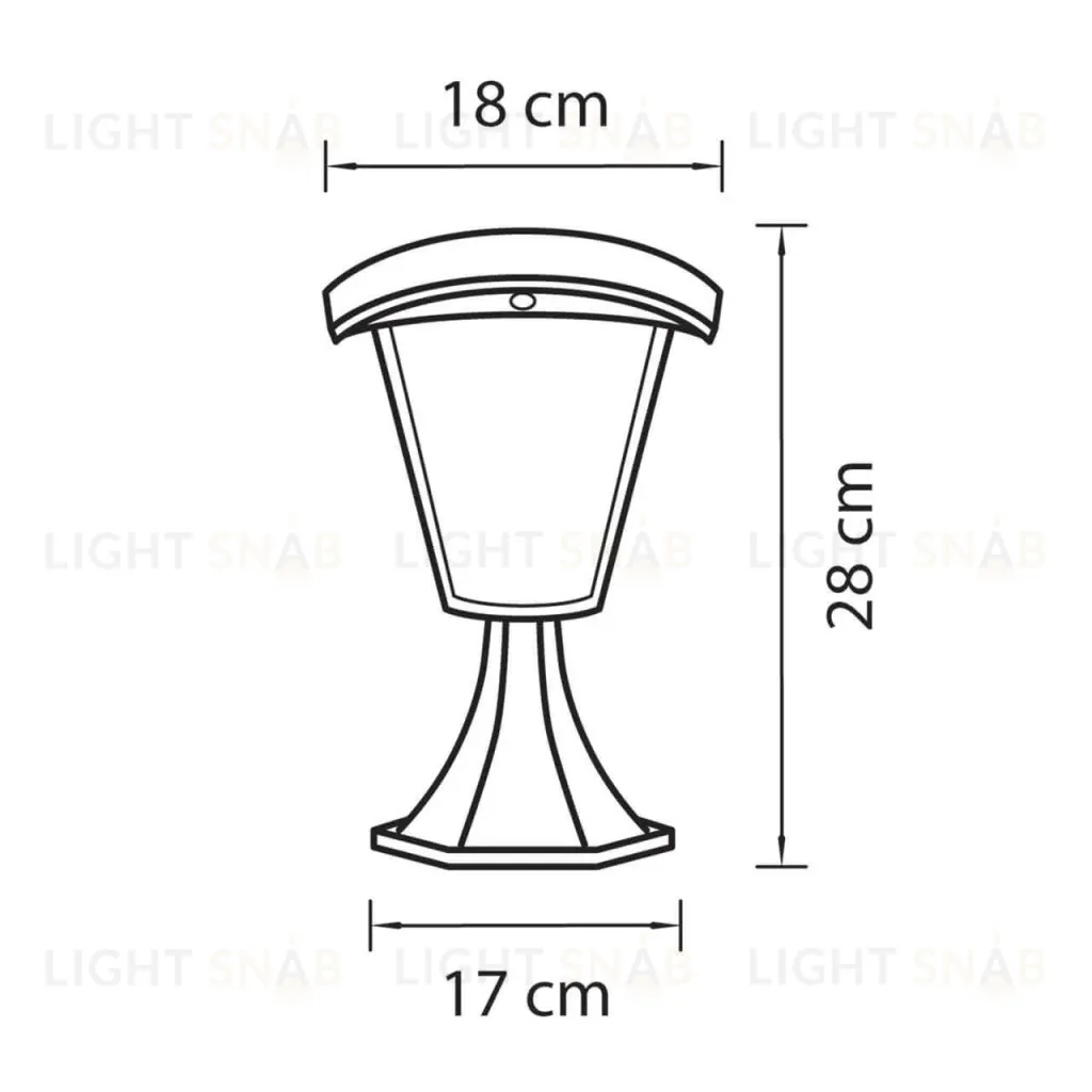 Уличный светодиодный светильник Lightstar Lampione 375970 375970