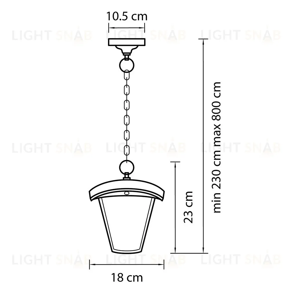 Уличный светодиодный светильник Lightstar Lampione 375070 375070