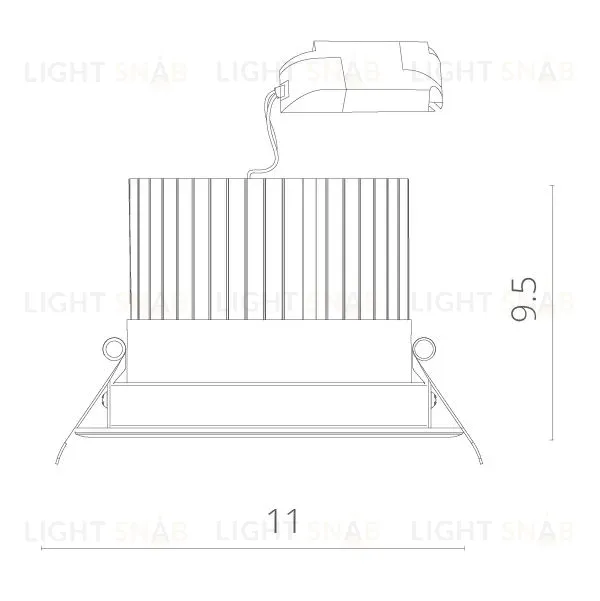 Встраиваемый светодиодный светильник Arte Lamp Apertura A3310PL-1WH A3310PL-1WH